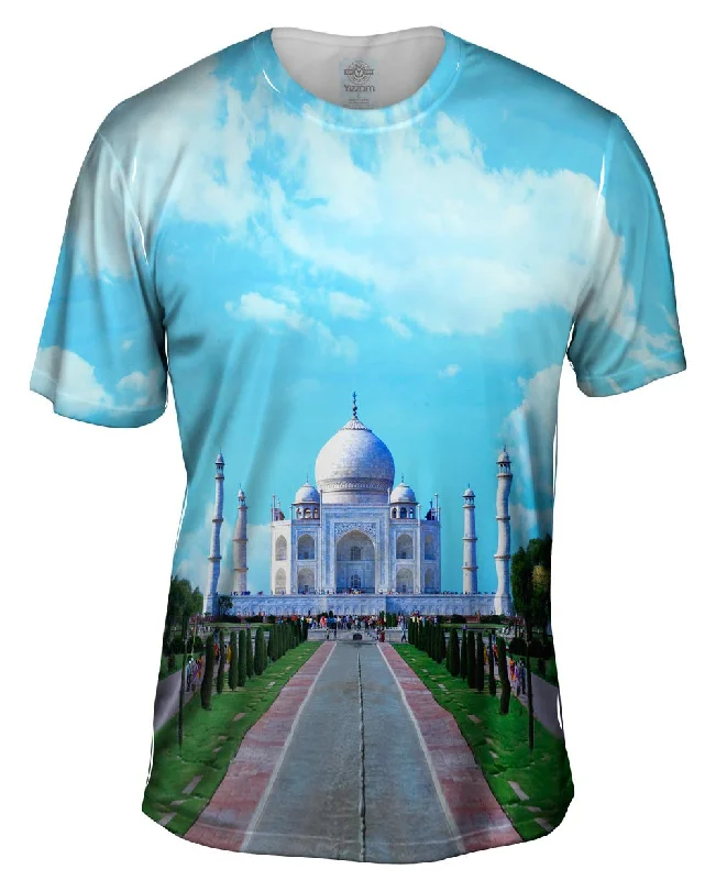 Color Block T-shirt-Taj Mahal India