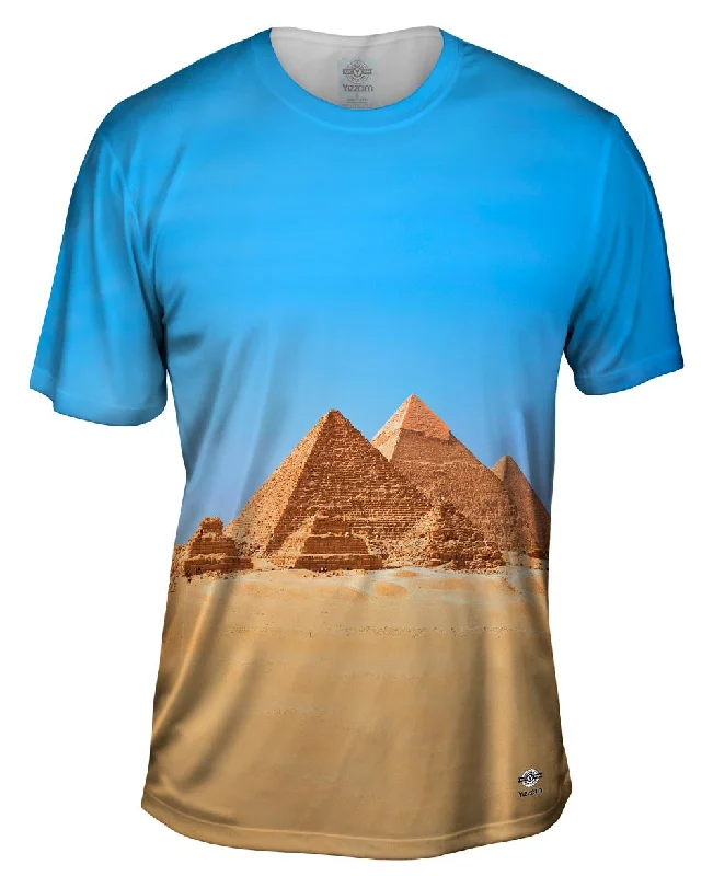 Eco-friendly T-shirt-Gizah Pyramids Sunrise