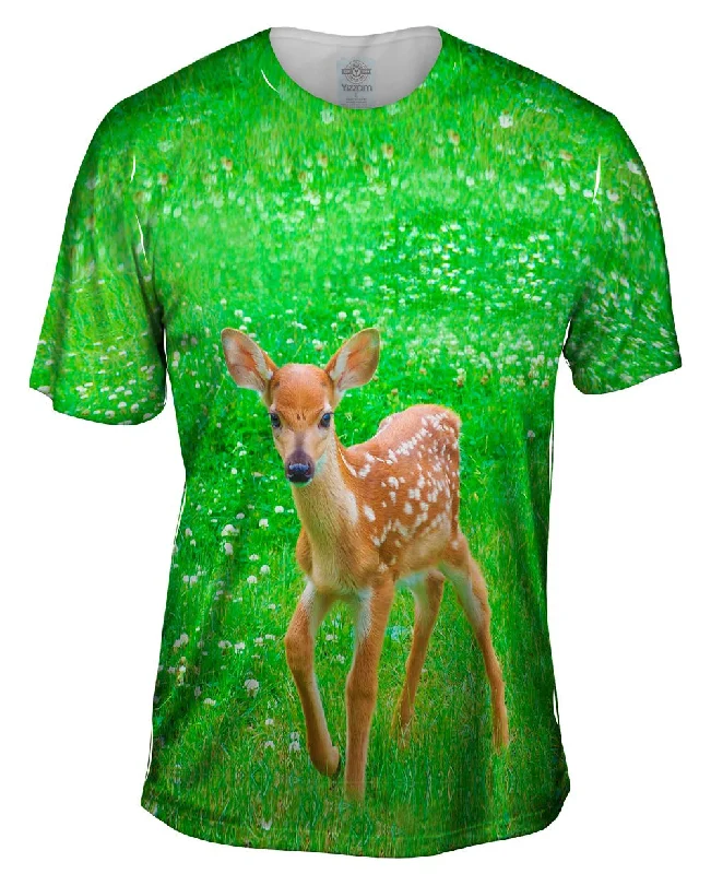 Classic Print T-shirt-Sure Footed Young Deer