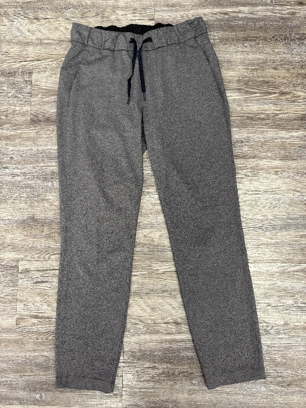 Linen Pants-Athletic Pants By Lululemon In Grey, Size: 6