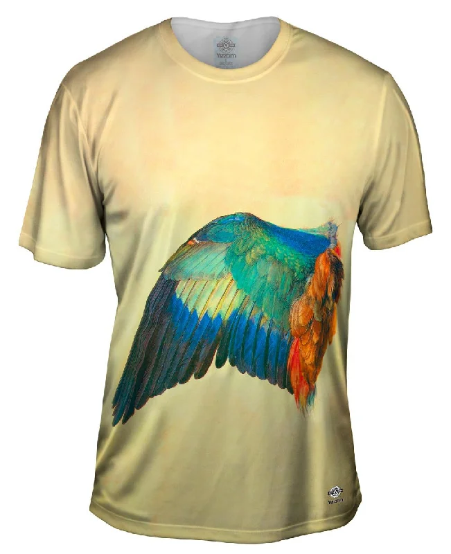 Halloween T-shirt-Albrecht Durer - "Wing of a Blue Roller" (1512)