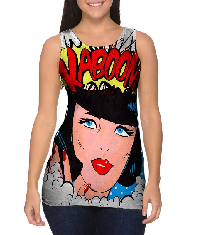 Urban Tank Top-Lady Kaboom Comic