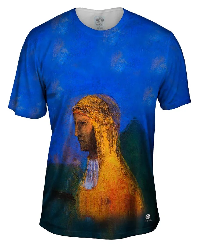 T-shirt For Athletes-Odilon Redon - "The Druidess" (1893)