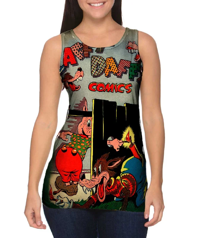 Sleeveless Shirt-Laffy Daffy Comic Retro