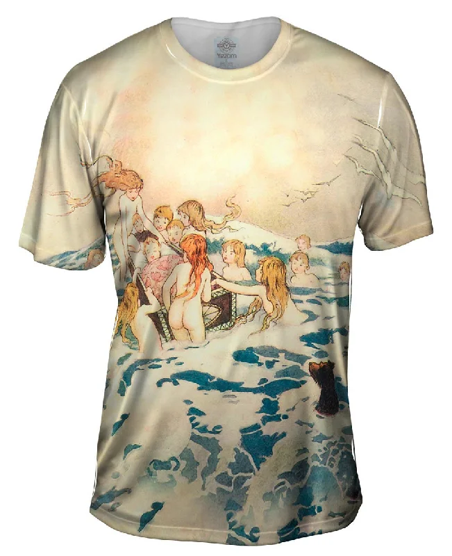 Classic Quote T-shirt-Warwick Goble - "Mermaids Find Baby"