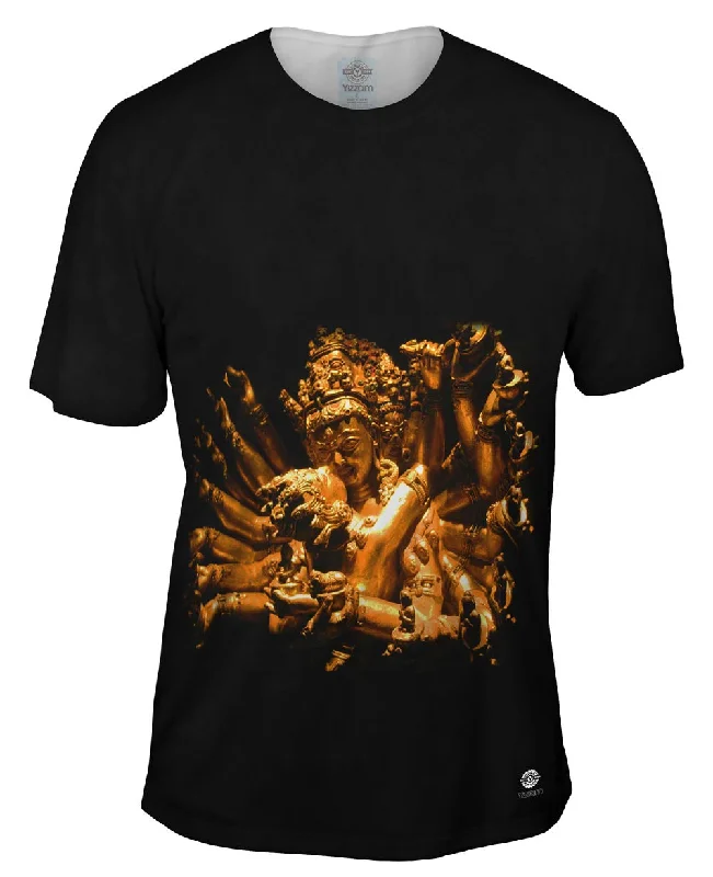 T-shirt For Athletes-"Gold Love God Statue"