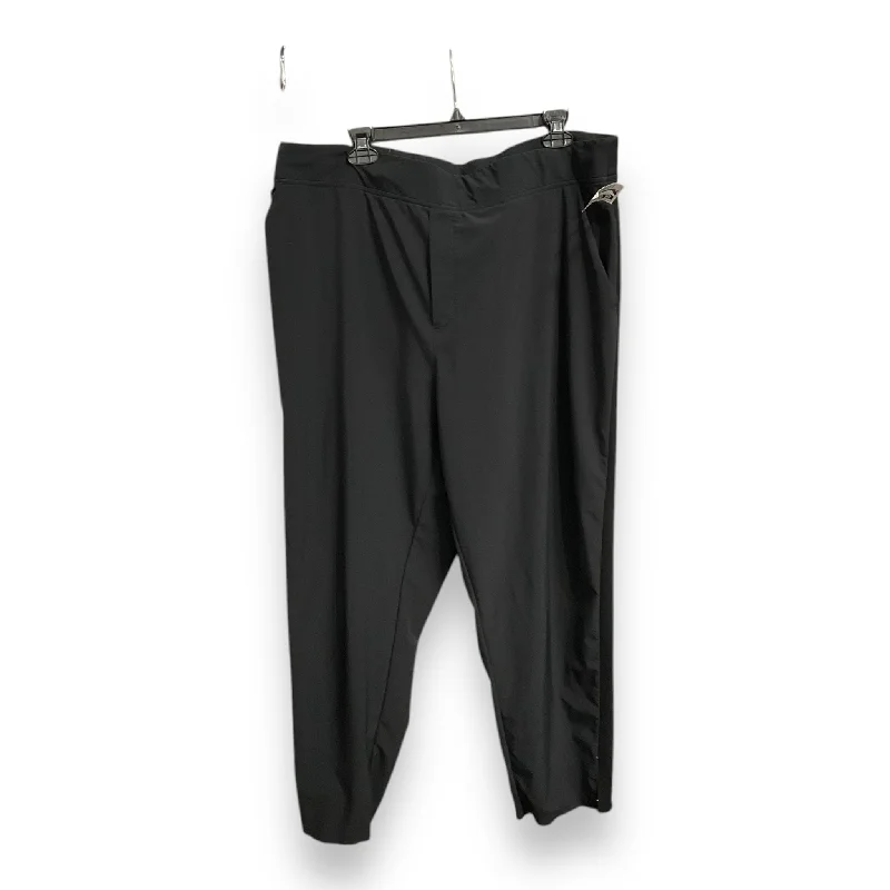 Relaxed Fit Pants-Athletic Pants By Athleta In Black, Size: 2x