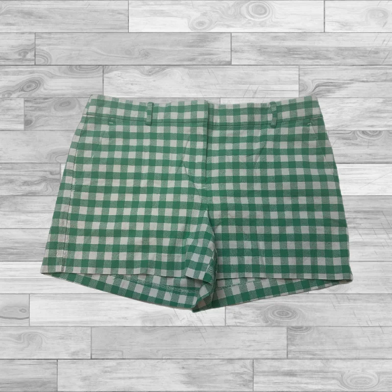 Chino Shorts-Shorts By Loft In Green & White, Size: 10