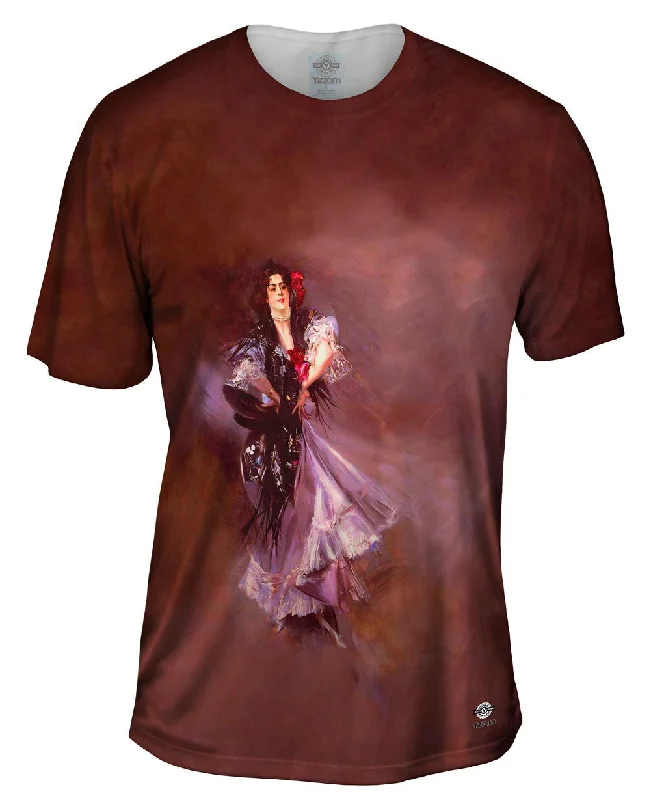 Summer Vibes T-shirt-Giovanni Boldini - "Portrait of Anita de la Ferie" (1900)