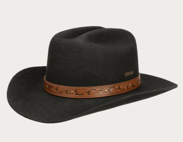 Eco-friendly Hat-Stetson 3198112 Western Open Road in Black