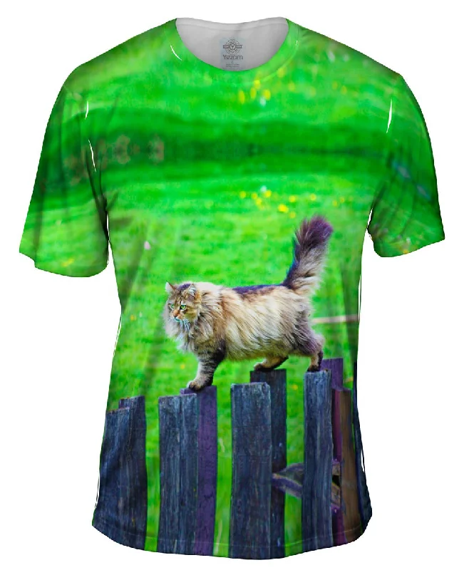 T-shirt With Vintage Print-Sure Footed Cat