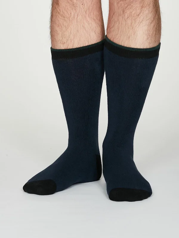 Sports Compression Socks-Walker Socks - Navy