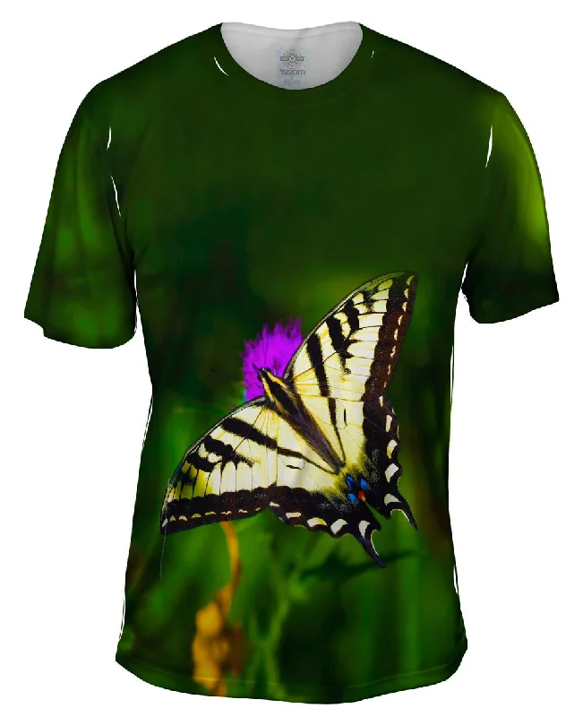 Sports Team T-shirt-Wispy Yellow Butterfly