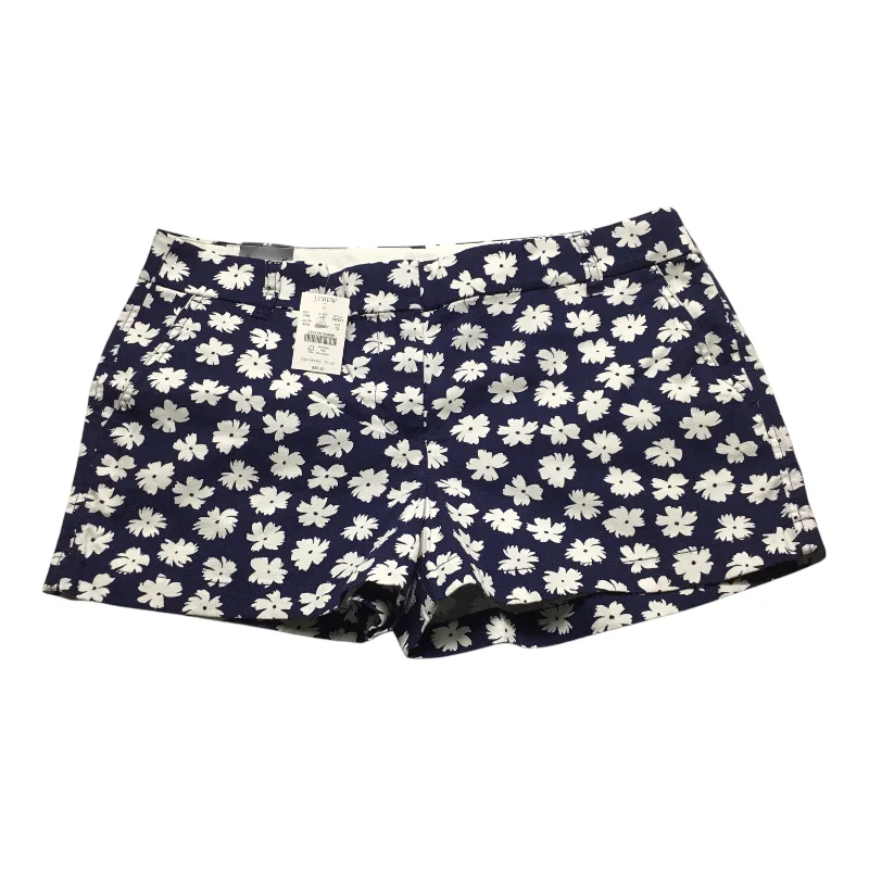 Fashion Shorts-Shorts By J. Crew In Blue & White, Size: 12