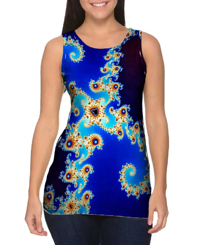 Racerback Tank-Mandel Fractal Double Hook