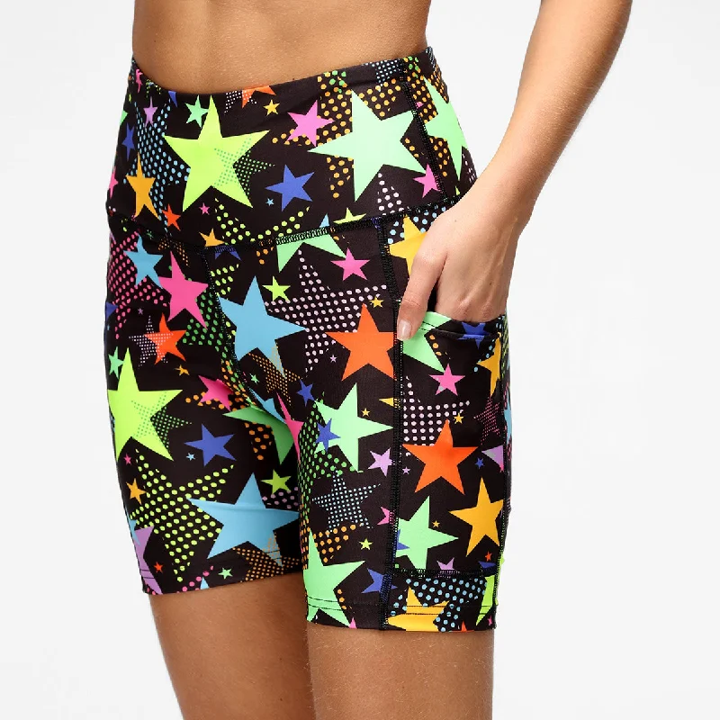 Adventure Shorts-Scattered Stars Running Shorts