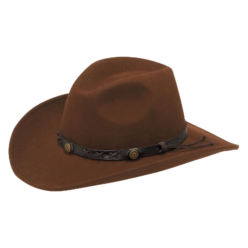 Running Hat-M&F Dakota Crushable Cowboy Hat Chestnut 7211057