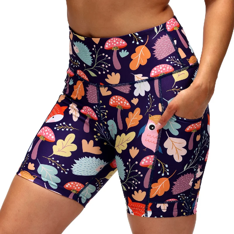 Trendy Shorts-Forest Friends Running Shorts