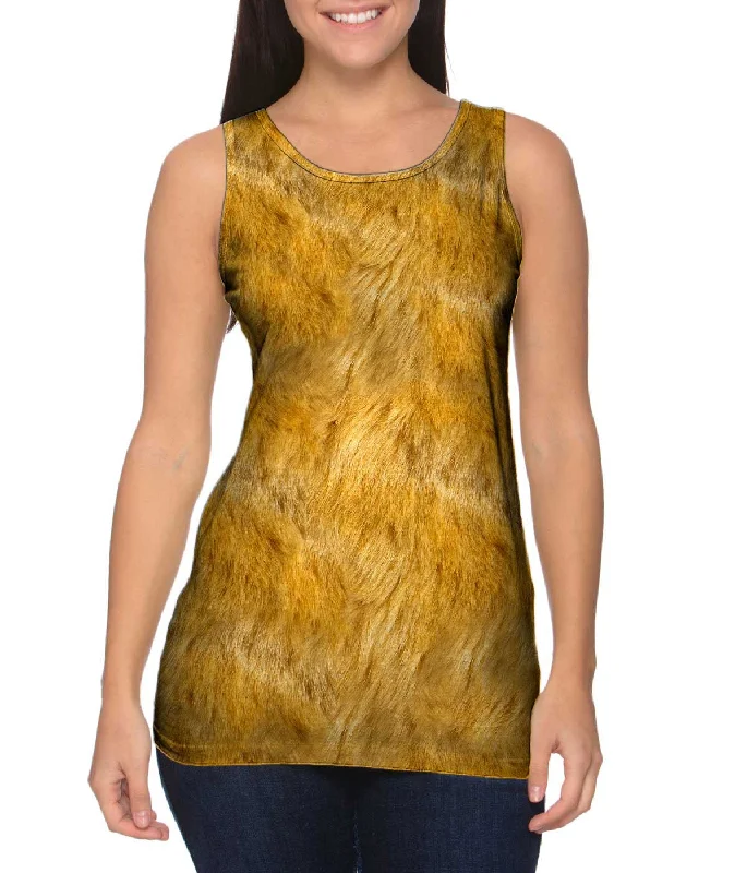 Racerback Tank-Lion Skin