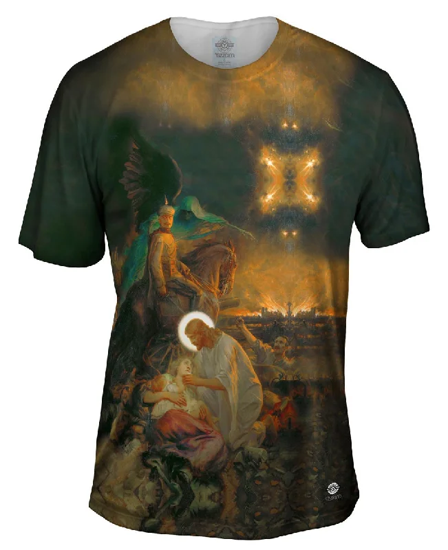 Trendy Print T-shirt-Charles Ernest Butler - "Blood and Iron" (1916)