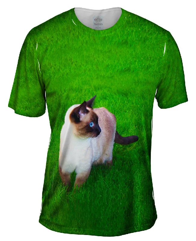 Graphic T-shirt-Walkabout Siamese Cat