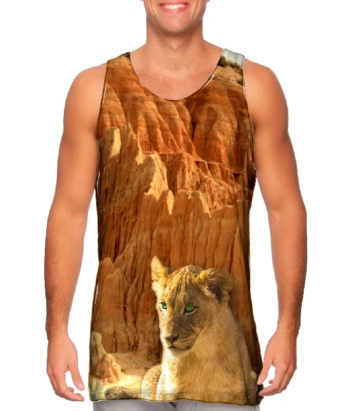 Graphic Tank Top-Lion Dessert