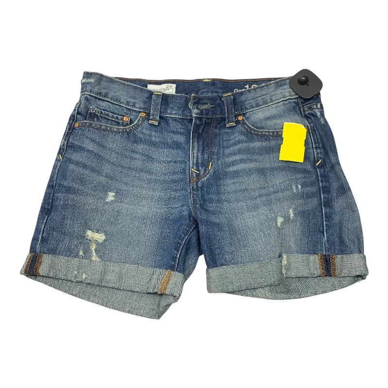 Travel Shorts-Shorts By Gap In Blue Denim, Size: 0