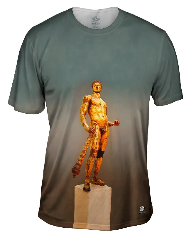 Graphic T-shirt-Palazzo dei Conservatori, Marcus Aurelius Exedra - "Hercules. Gilded bronze"