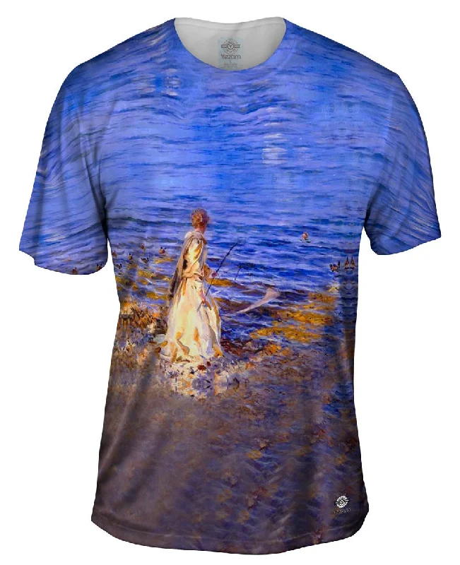 Tie Dye T-shirt-John Singer - "Girl Fishing" (1913)