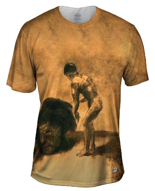 Vintage T-shirt-Odilon Redon - "David And Goliath" (1875)