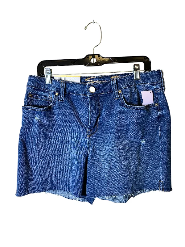 Bootcut Shorts-Shorts By Seven 7 In Blue Denim, Size: 8