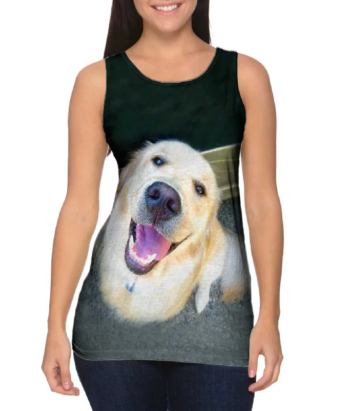 Fitness Sleeveless Top-Love The Love Golden Lab