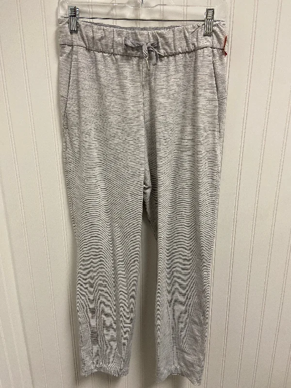 Stylish Pants-Athletic Pants By Lululemon In Striped Pattern, Size: 6