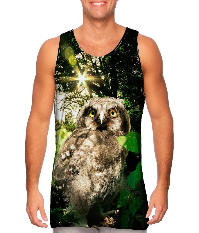 Fitness V-neck Tank-Lone Babe Owl