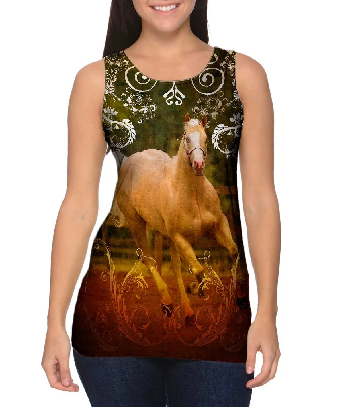 Fashion Racerback Tank-Majestic Horse