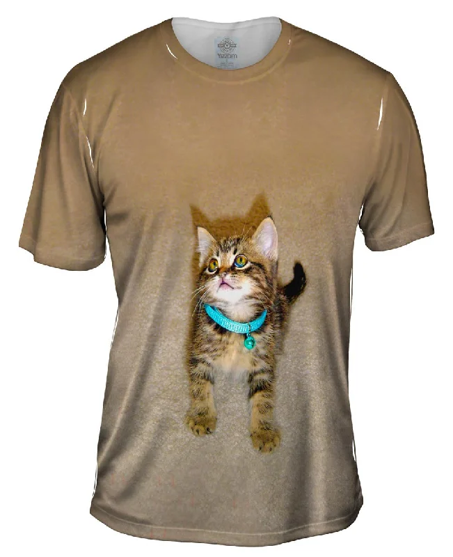 Printed T-shirt-Tireless Kitty Cat