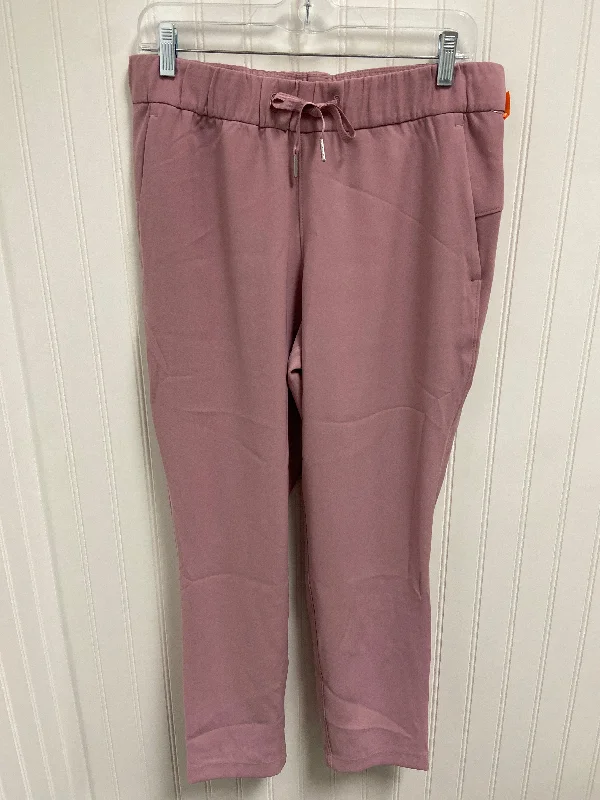 Running Compression Pants-Athletic Pants By Lululemon In Pink, Size: 8