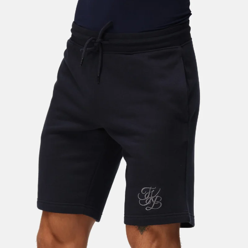 Light Cotton Shorts-TKB Man Navy Organic Sweat Shorts