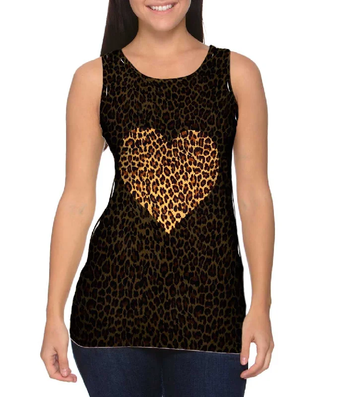 Stylish Tank Top-Love Cheetah Animal Skin