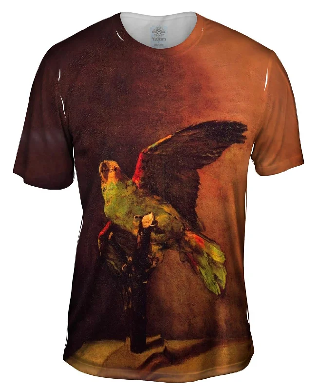 Funny Quote T-shirt-Van Gogh -"Green Parrot" (1886)