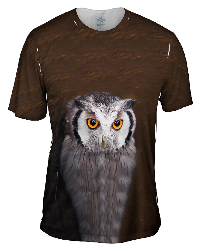 Custom Printed T-shirt-Tectonic Owl