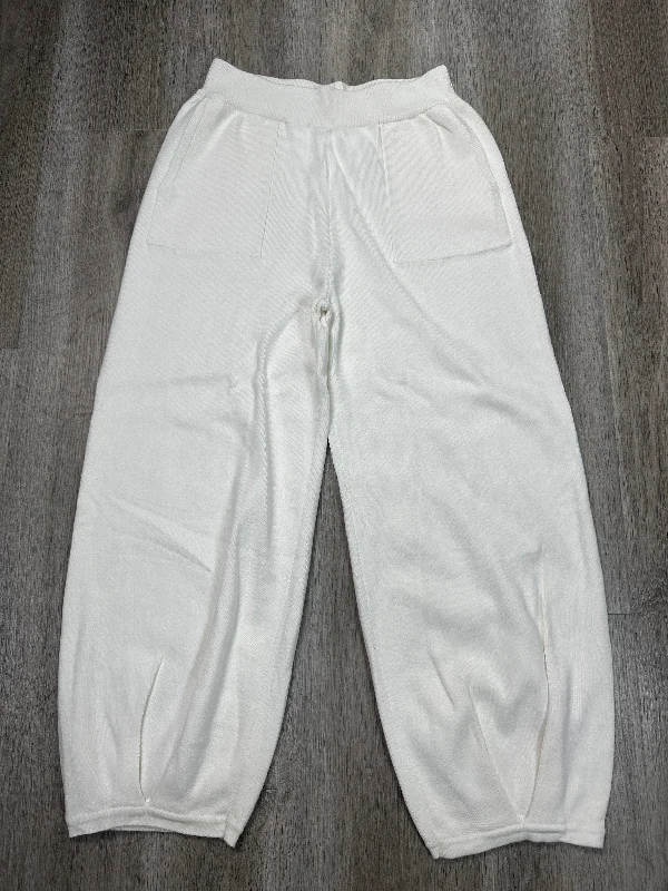 Sports Jogger Pants-Pants Lounge By Amazon In White, Size: M