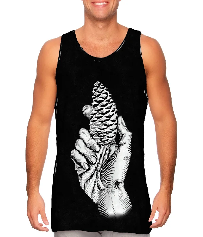 Summer Sleeveless Top-M.C.Escher - "Hand with Fir Cone" (1921)