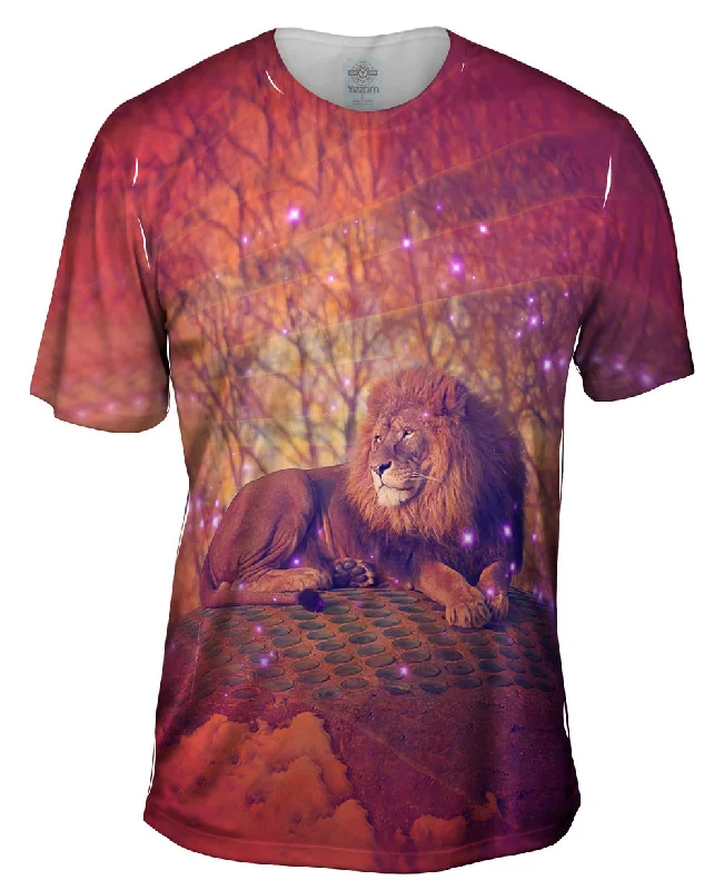 Custom Design T-shirt-Sunset Lion