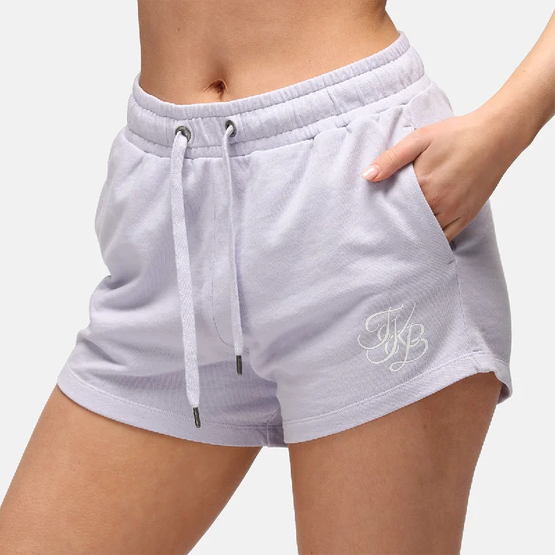 Lightweight Denim Shorts-TKB Parma Violet Ladies Terry Shorts