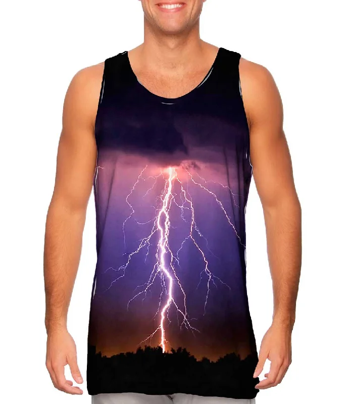 Fitness V-neck Tank-Lightning Spectacle