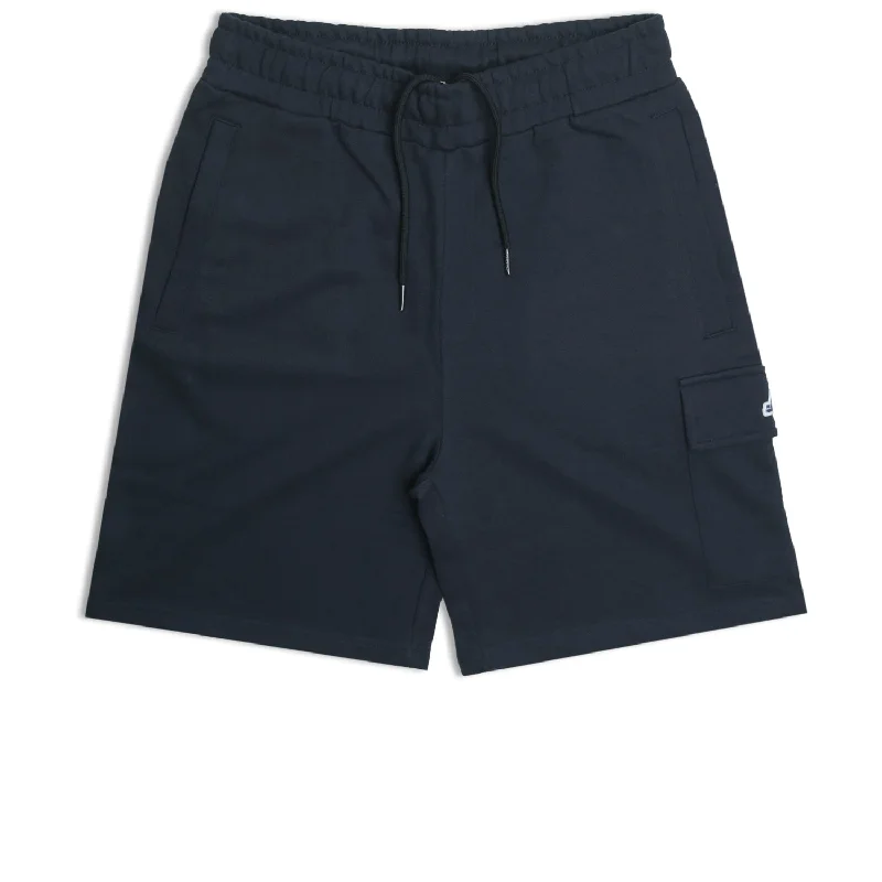 Breathable Shorts-Cargo Sweat Shorts Navy