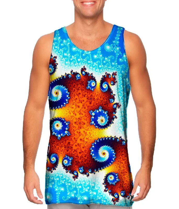 Graphic Tank Top-Mandel Bright Julia Island Fractal