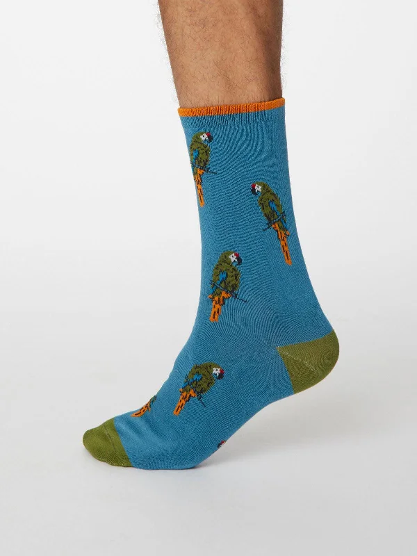 Seamless Running Socks-Pappagallo Socks - Dusty Blue