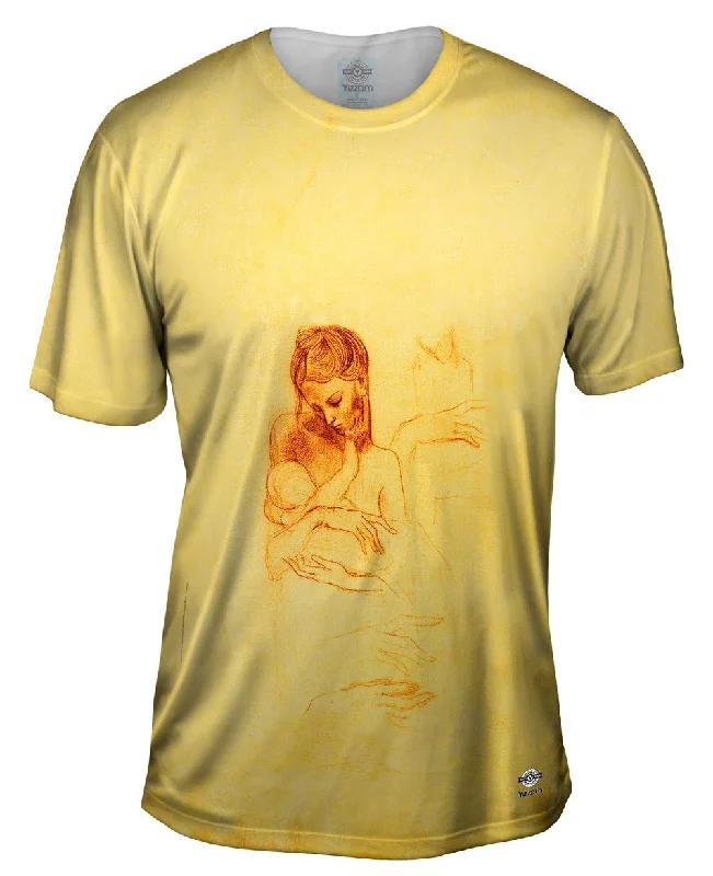 3D Print T-shirt-Pablo Picasso - "Mother and Child" (1921)